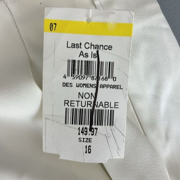 New L'AGENCE Women's Nova Pleated Pants in Ivory Size 16 - Picture 6 of 13